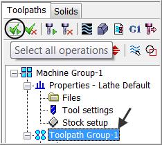Lathe-Lesson-1 TASK 11: BACKPLOT THE TOOLPATH In this task you will use Mastercam s Backplot function to view the path the tools take to cut this part.