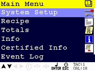3.2 Device Configuration Select System Setup from