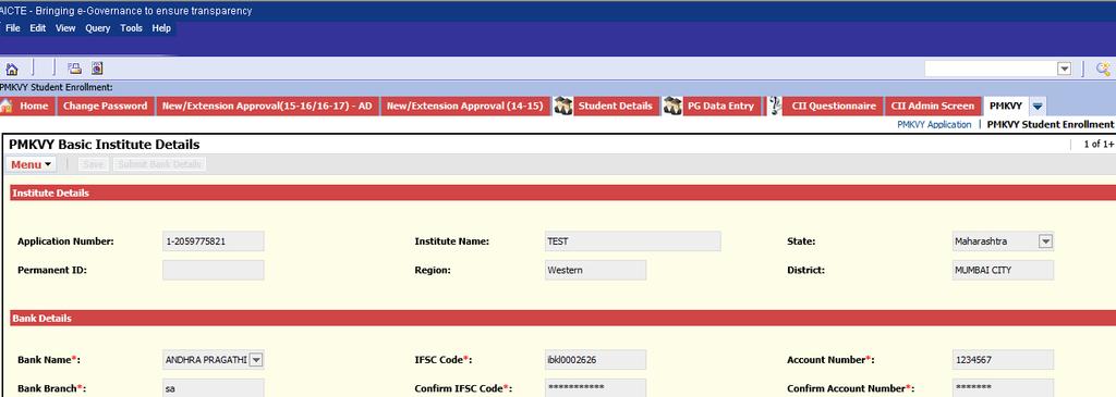Step 1: Login Login with Existing Credentials in AICTE Web portal.