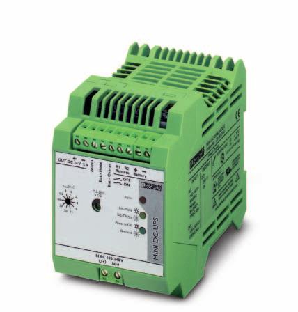Uninterruptible power supply INTERFACE Data Sheet 103123_00_en PHOENIX CONTACT - 01/2007 Description Especially compact and easy-to-use, the new MINI-DC-UPS/ 24 DC/2 is a combination of the power