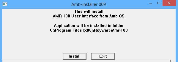 exe) and versions 018u2 and later will have the version number in the name (amb-ui-018u2.exe). Amb-installer The install programs brings up the installation window.