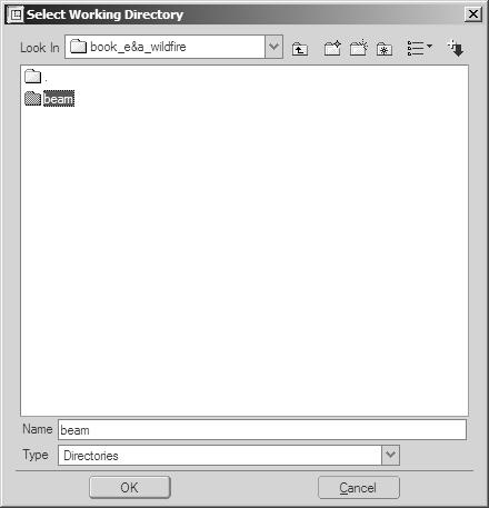 Figure 1 Select your working directory,