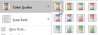 In our table we will apply conditional formatting to highlight different expenses. Exercise 5. Applying Conditional Formatting 1) From the Names drop down list, select Expenses.