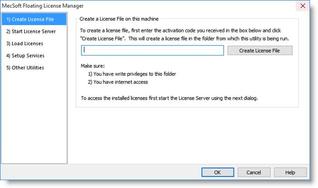 2 STEP 1) Create License File In this step we will create a license file on the server.