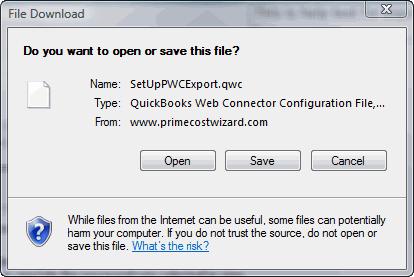 Yes, this webservice has been removed d. Click on the Create QWC File icon. e.