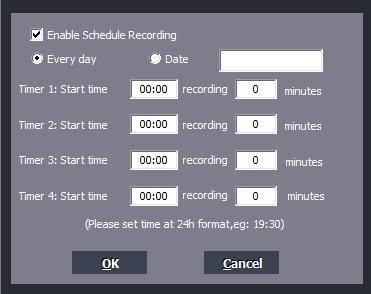 Video Resolution: Set the recording resolution. 1080p, 720p and 480p are available. Video Bitrate: 6Mbps, 8Mbps, 10Mbps, 12Mbps, 15Mbps and 18Mbps are available. Video Render: Define the video render.