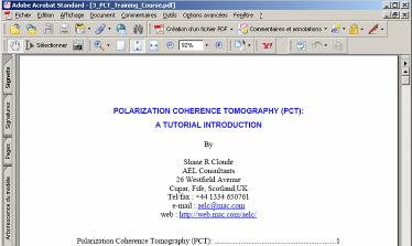 Lecture Notes Recent Advances in Radar Polarimetry and Polarimetric SAR
