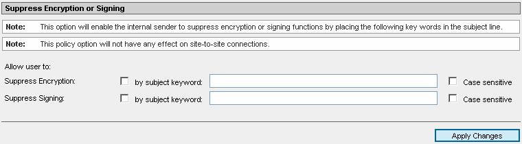 Encrypt Ad Hoc: Stop with Encrypt Fail: Send unencrypted: If not all PGP or S/MIME keys are available, the AdHoc encryption method will be used.