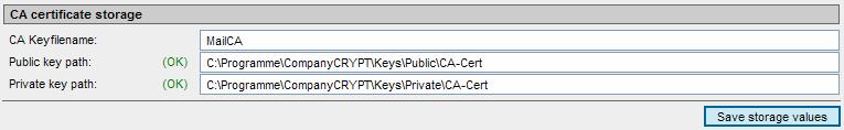 Generating a CA certificate WebGUI (Key Management) Central Accounts Local Certification Authority [CA]