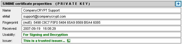 Being a private key pair you should see the word (PRIVATE KEY) displayed in the key properties.