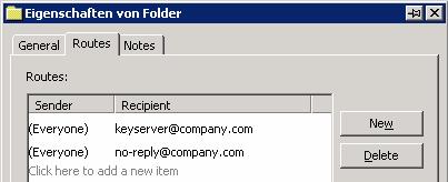Step 4 Repeat the above Steps 1-3 to create another Scenario-Folder named To SMIME Partner (Encrypt only). Step 5 The newly created folder should now be displayed in the scenario tree below Outgoing.