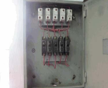 Breaker(s) must be housed inside the IP rated panel and the connections must not be exposed.