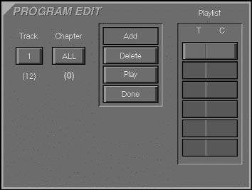 Programmed Play with CD Program Play Programmed play allows you to select any track, title or chapter from a DVD in the DVD 20 for playback in a specific order.
