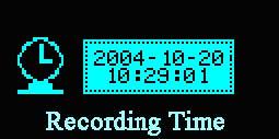 Setting of the date and time for recordings Select the time (s) before the display enters into Screensaver mode Select picture Select picture during playback Select different languages Select a time
