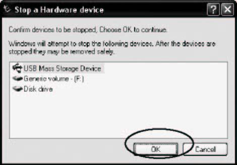 Before unplugging your device 1/ Double click the Safe Remove Hardware icon on the task bar (see image 1) :