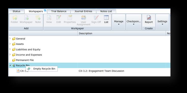 Delete Planning Forms Use AdvanceFlow functionality to delete Checkpoint Engage