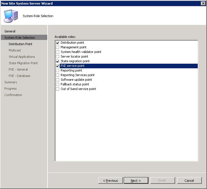 26 Slika 10: Dodajanje vlog v ConfigMgr 2007 orodju V podatkovno bazo (v orodju MDT 2010) vnašamo parametre za kasnejšo uporabo pri nameščanju operacijskih sistemov.