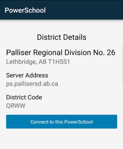 You will get the District Details box, click Connect to this