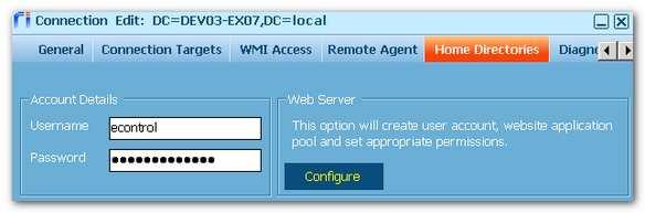 Prir t cnfiguring hme flder supprt and testing WMI, ensure that each Windws server hsting hme flders has a lcal user created that uses the same accunt name and passwrd as the AD ecntrl service accunt.