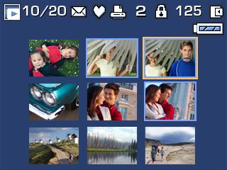 Taking pictures and videos Multi-selection of pictures during review Use the Set button to create a set of pictures to review and to perform various functions, for example Delete (page 17), Protect