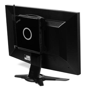 Secure the VESA mount to your monitor with four screws (HNM/M4x8). 2.