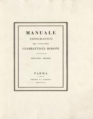 Giambattista Bodoni Reflect the contemporary late eighteen-century neoclassical style.