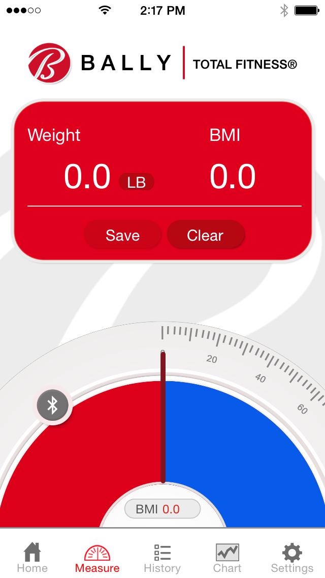 Using The Bally Total Fitness BLS-7361 App To Measure Weight 1. Make sure that the Bluetooth setting on your phone/tablet is turned on. 2.