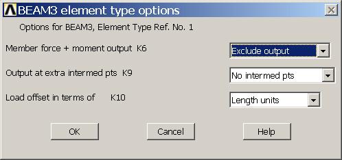 Example - Element Type Preprocessor > Element Type > Add/Edit/Delete