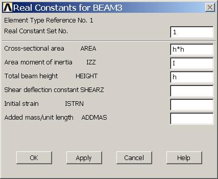Example - Real Constants