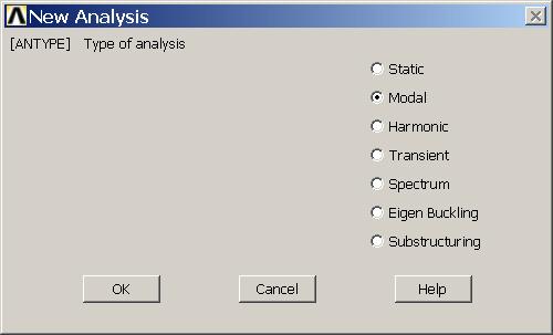Example Analysis Type File > Write DB log file Enter example0410.