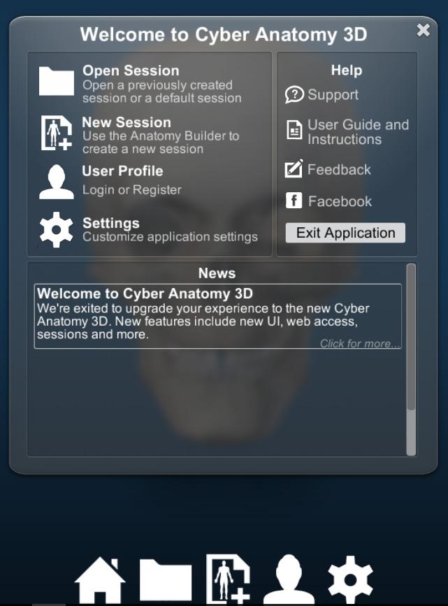 Getting Started A Quick Tour of the User Interface To help you get started, here s an overview of the key components and tools for using Cyber Anatomy 3D.