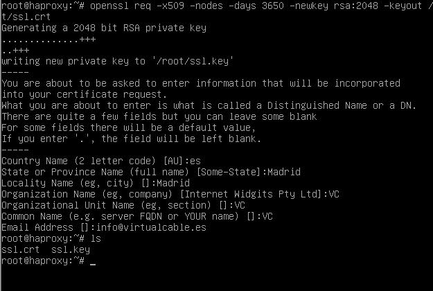 Cnfiguratin 1. HAPrxy We wuld install a Linux Debian 8.4.0 x64 server with the fllwing cnfiguratin: Step 1 Machine name: HAPrxy IP: 192.168.11.