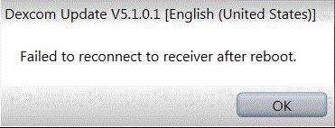 Updating Your Receiver (continued from previous page) Issue Possible Solution 6. The update starts, then shows this error. Select OK. 7.