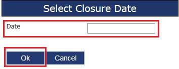 Individual days can be entered, such as Christmas Day, etc. by clicking the Add Date button and/or all weekends can be entered by clicking the Weekends button.