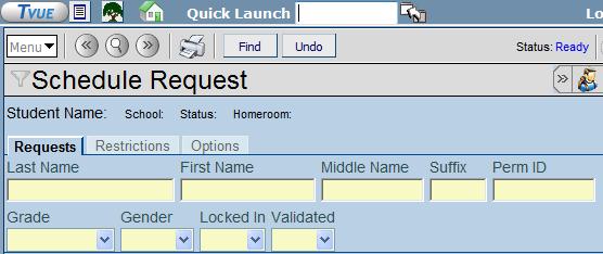 Finding a Student Special Education User Guide Any time there is a screen where an individual student s information will be modified that student must be found first.