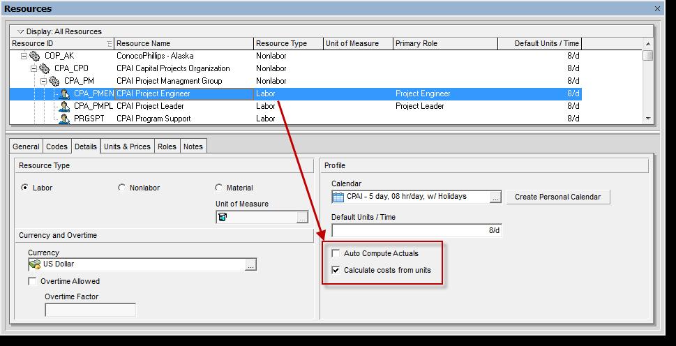 Allocate Resources Defining Resource Settings (should