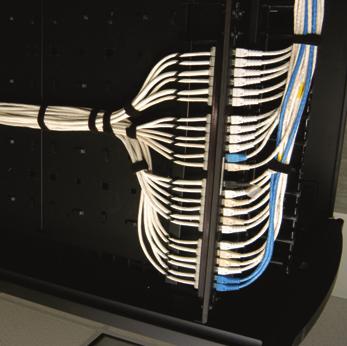 cords. Shorter cords with less cable slack improves air flow, aesthetics and simplifies channel tracing. 150mm (6 in.