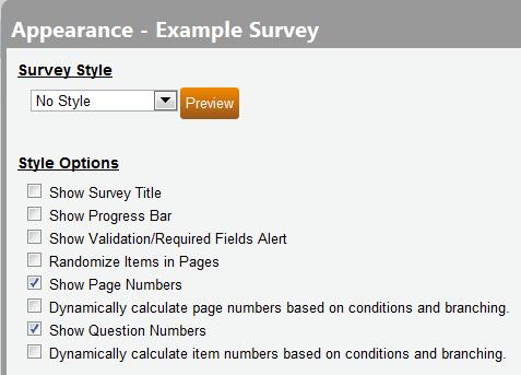 Add/Change Style To change or add a custom style to your survey you will need to return to the Survey Manager Dashboard.