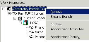 Remove a Patient from Work In Progress 1.