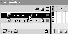 Notice that there are two items in the Library: the snowflake symbol and something called backgroundpic.jpg. You might be wondering how those elements got there.