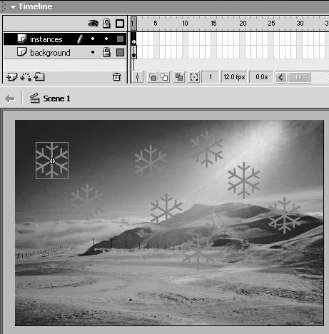 Macromedia Flash MX H O T 6. Symbols and Instances 4. Editing Symbol Instances In the previous exercise, you learned how to modify a symbol to make changes to all of the instances on the Stage.