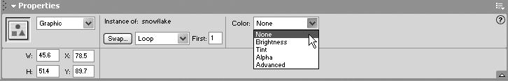 6. Symbols and Instances Macromedia Flash MX H O T 15. Go ahead and recolor as many snowflakes as you want. It never hurts to practice!