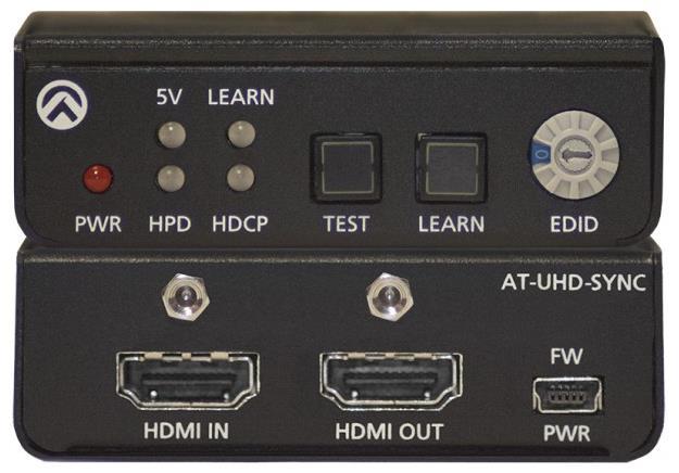AT-UHD-SYNC Recap USB-powered 4K HDMI Emulator Testing device o 5V o HPD o