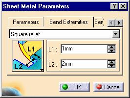 Page 13 5. Select Tangent in the Bend Extremities combo list. An alternative is to select the bend type in the graphical combo list. 6.