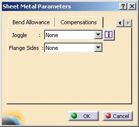 Defining the Compensations Page 32 This section shows how to select the appropriate method to define compensations when flattening a flange or a flange with joggles.