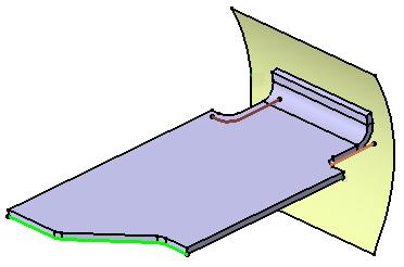 side computed (only the EOP will define the contour of the Flange) element FD (Folded): they are defined by a folded geometrical element (curve, plane or surface).