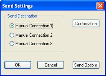 3 To use the Manual Connection profile to establish a wireless LAN connection between the first computer and the YP-00 Note Perform the following steps while the connection profile dialog box is on