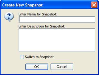 The Create New Snapshot dialog opens.