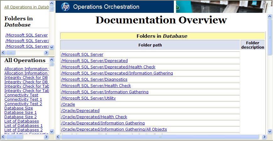 Viewing many operation and flow descriptions For information on using these operations, see Enabling Central users to generate documentation.