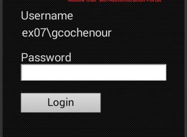 OR If you are redirected to an authentication service, enter the Username and Password by which the service identifies you, then tap Login.